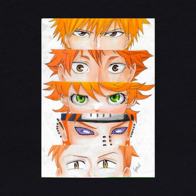 orange haired anime characters by senpai_lvl3000